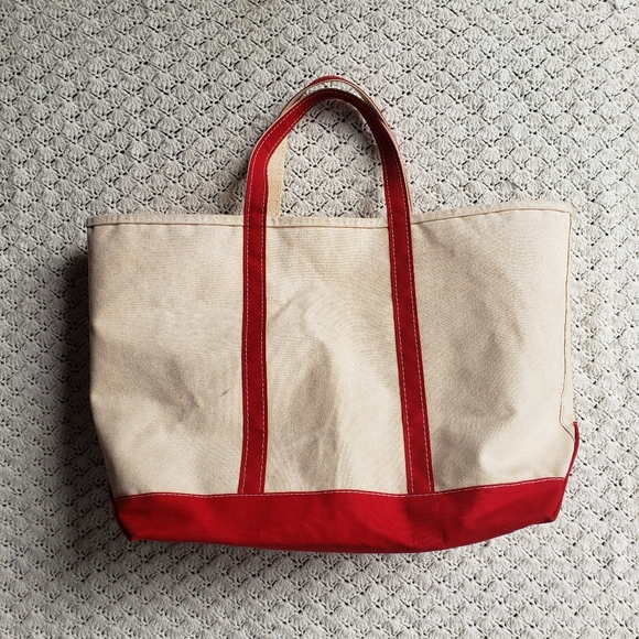 L.L. Bean | Bags | Vintage Ll Bean Boat N Tote Red Canvas Made In
